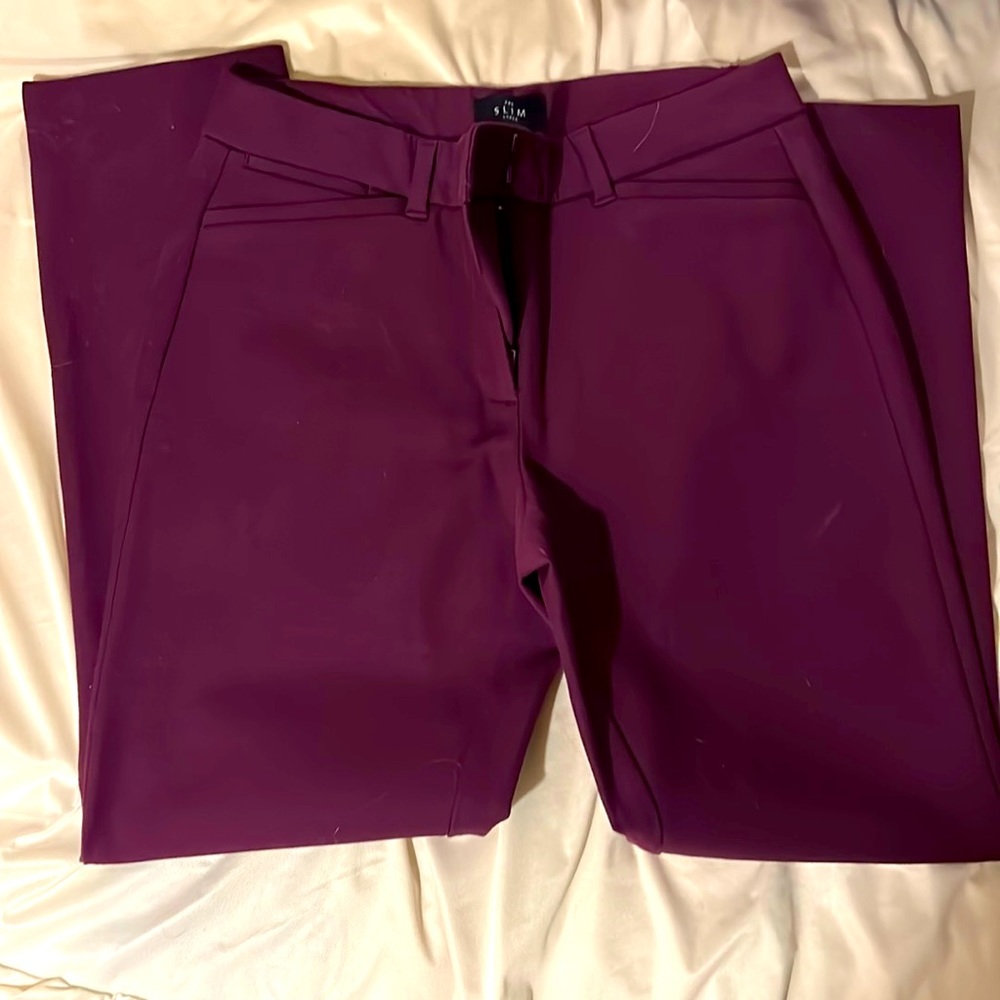 Brand New White House Black Market plum colored pants. Size 2 NWOT